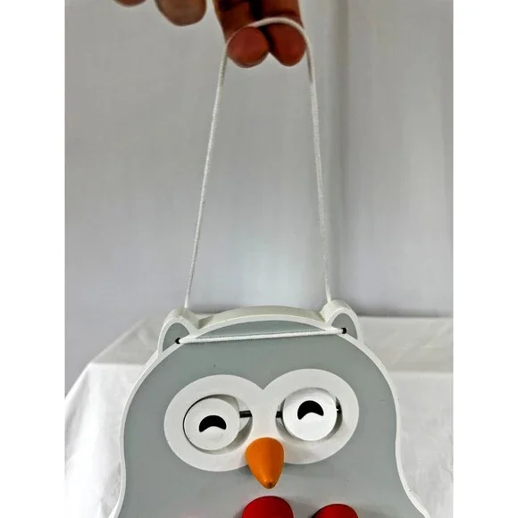 JANOD Owly Teaching/Learning Clock Time Toy w Chalkboard + Removable Number Pegs - Picture 10 of 10
